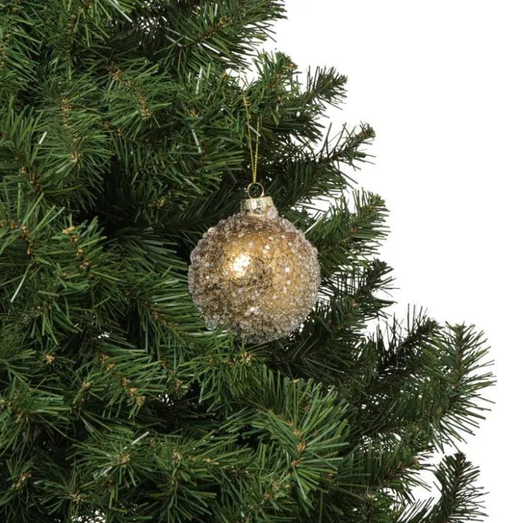 Xenos Kerstbal shiny - goudkleurig- Kerstballen