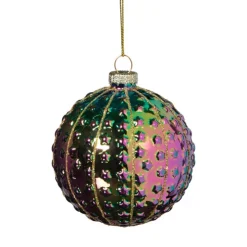 Xenos Kerstbal sterretjes - multikleur- Kerstballen