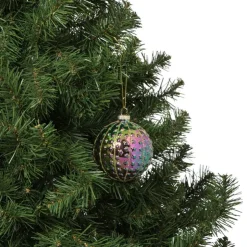 Xenos Kerstbal sterretjes - multikleur- Kerstballen