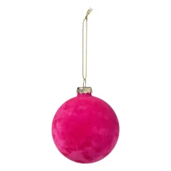 Xenos Kerstbal velvet - multikleur - diverse varianten- Kerstballen