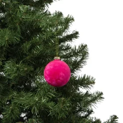 Xenos Kerstbal velvet - multikleur - diverse varianten- Kerstballen