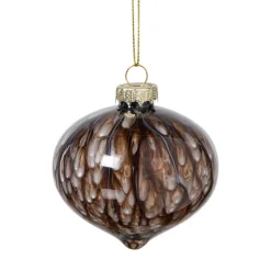 Xenos Kerstbal veren - zwart- Kerstballen