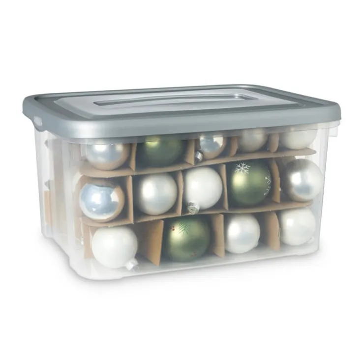 Xenos Kerstballen opbergbox- Opbergbakken|Opbergboxen