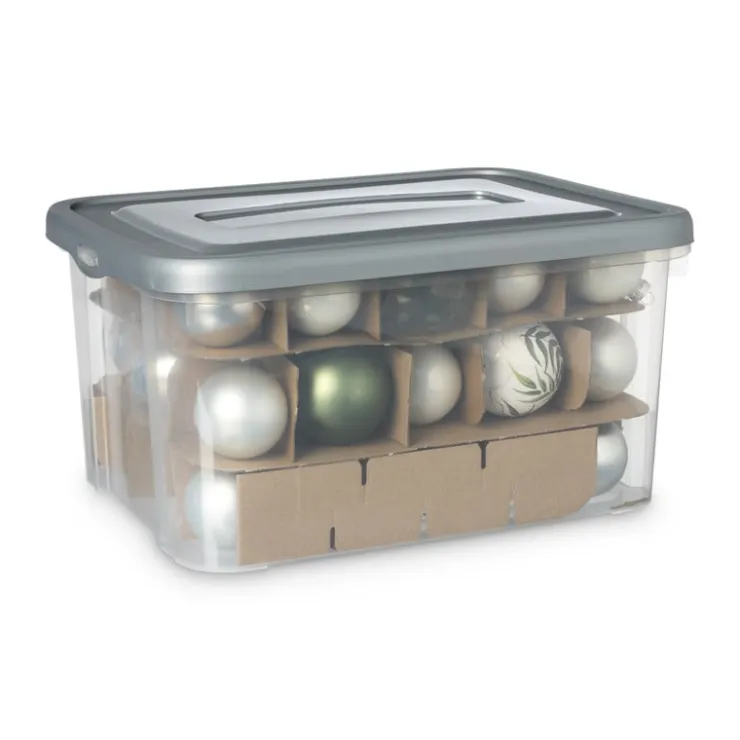 Xenos Kerstballen opbergbox- Opbergbakken|Opbergboxen