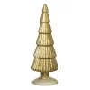 Xenos Kerstboom beeldje klein - olijfgroen - ø8x24.5 cm- Kleine Kerstbomen|Kerstfiguren