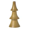 Xenos Kerstboom hout - bruin - ø4.5x10 cm- Kerstfiguren