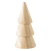 Xenos Kerstboom hout - naturel - ø4.9x10 cm- Kleine Kerstbomen