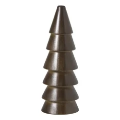 Xenos Kerstboom middel - bruin - ø5.5x15 cm- Kleine Kerstbomen|Kerstfiguren