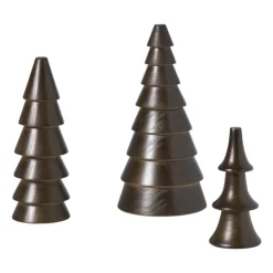 Xenos Kerstboom middel - bruin - ø5.5x15 cm- Kleine Kerstbomen|Kerstfiguren