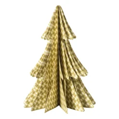 Xenos Kerstboom papier clashing colours - 25 cm- Kerstfiguren