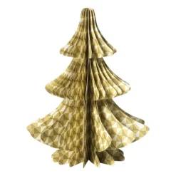 Xenos Kerstboom papier clashing colours - 15 cm- Kerstfiguren