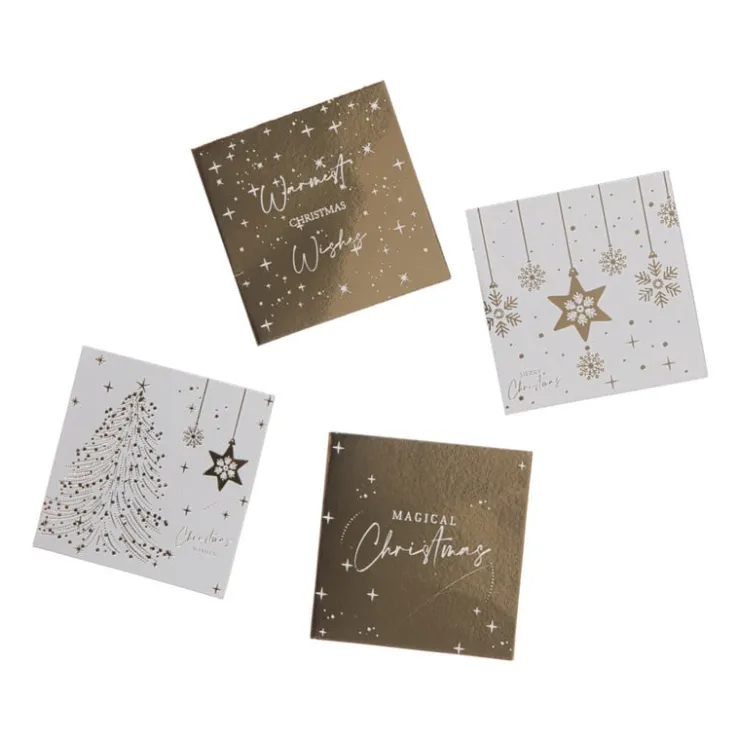 Xenos Kerstcadeau tags - goud - set van 24- Kerst Inpakken