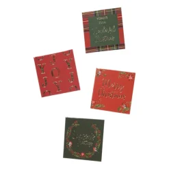Xenos Kerstcadeau tags - rood/groen - set van 24- Kerst Inpakken