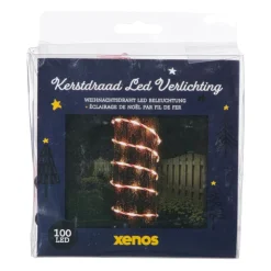 Xenos Kerstdraad candy cane - rood/wit - 5 meter- Kerstverlichting|Kerstboom Verlichting
