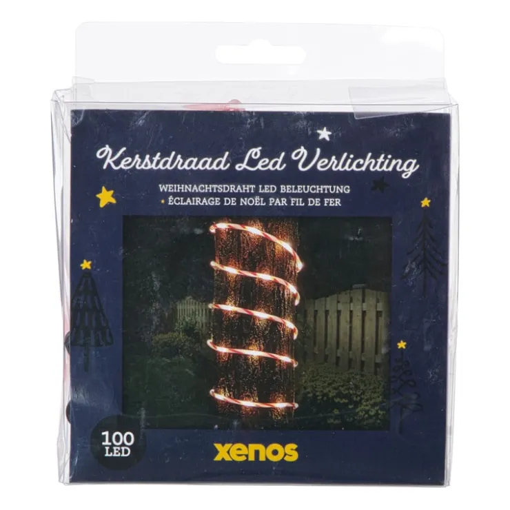 Xenos Kerstdraad candy cane - rood/wit - 5 meter- Kerstverlichting|Kerstboom Verlichting