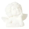 Xenos Kerstengel beeldje - wit - 11x8x9 cm- Kerstfiguren