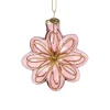 Xenos Kersthanger bloem - paars - 8.5x8x3.4 cm- Kersthangers|Kerstballen