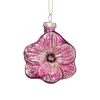 Xenos Kersthanger bloem - roze - 7.8x6.8x3 cm- Kersthangers|Kerstballen