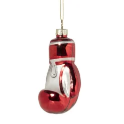 Xenos Kersthanger bokshandschoen - glas - 9x4.7x4.3 cm- Kersthangers|Kerstballen