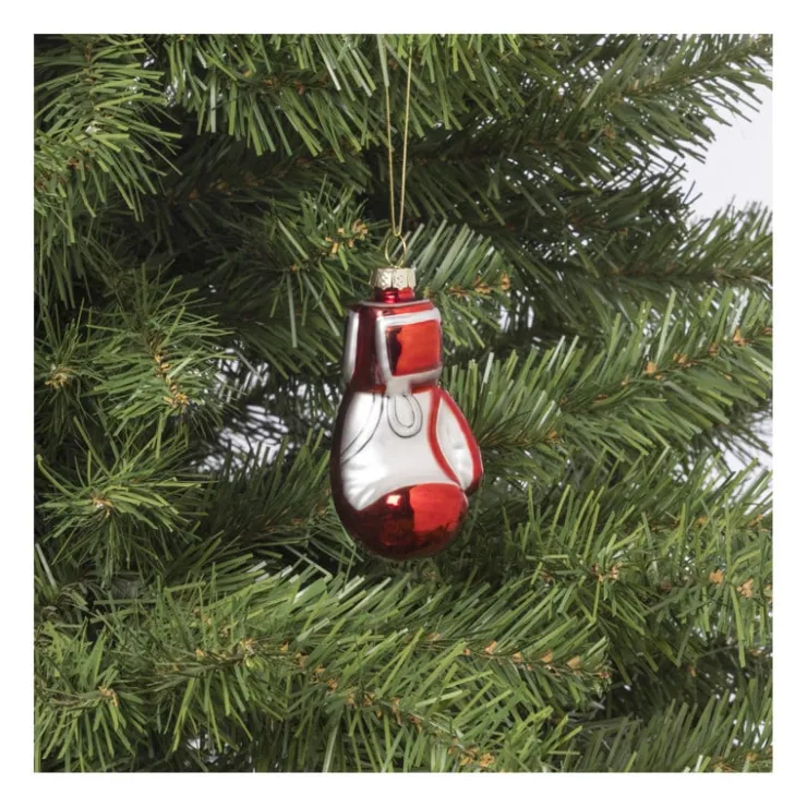 Xenos Kersthanger bokshandschoen - glas - 9x4.7x4.3 cm- Kersthangers|Kerstballen