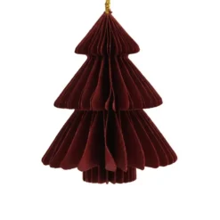 Xenos Kersthanger boom - papier - ø8 cm- Kersthangers|Kerstballen