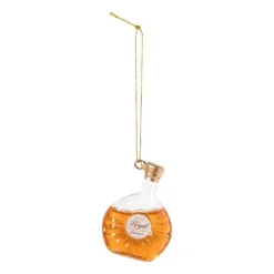 Xenos Kersthanger brandy - oranje - 9.5x6.5x3 cm- Kersthangers|Kerstballen