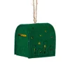 Xenos Kersthanger brievenbus - groen - 6.5x6x4.5 cm- Kerstverlichting|Kersthangers