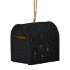 Xenos Kersthanger brievenbus - zwart - 6.5x6x4.5 cm- Kerstverlichting|Kersthangers