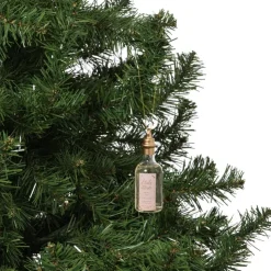 Xenos Kersthanger fles wijn - diverse varianten - ø3.5x14 cm- Kersthangers|Kerstballen
