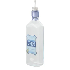 Xenos Kersthanger gin - glas - 14.2x3.7x2.8 cm- Kerstcadeaus|Kersthangers