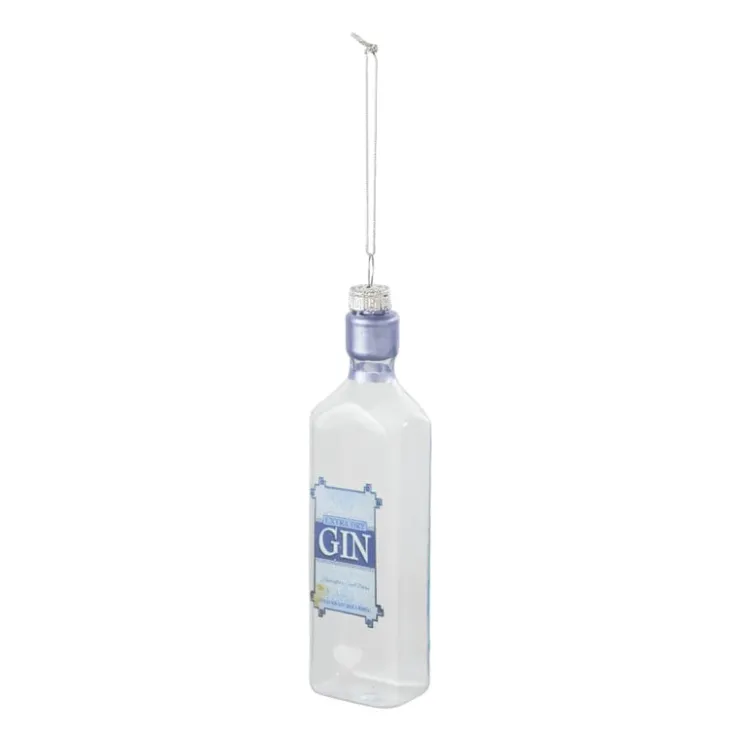 Xenos Kersthanger gin - glas - 14.2x3.7x2.8 cm- Kerstcadeaus|Kersthangers