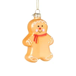 Xenos Kersthanger gingerbread - bruin - 9.7x6.4x1.8 cm- Kersthangers|Kerstballen