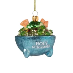 Xenos Kersthanger holy guacemole - glas - 10x10.1x9.2- Kersthangers|Kerstballen