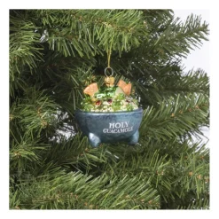 Xenos Kersthanger holy guacemole - glas - 10x10.1x9.2- Kersthangers|Kerstballen