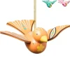 Xenos Kersthanger houten vogel - diverse varianten - 6x16x12 cm- Kersthangers|Kerstballen