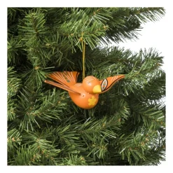 Xenos Kersthanger houten vogel - diverse varianten - 6x16x12 cm- Kersthangers|Kerstballen