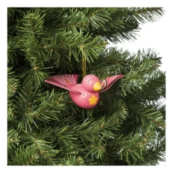 Xenos Kersthanger houten vogel - diverse varianten - 6x16x12 cm- Kersthangers|Kerstballen
