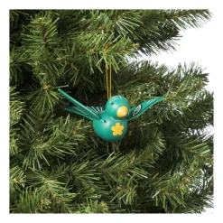 Xenos Kersthanger houten vogel - diverse varianten - 6x16x12 cm- Kersthangers|Kerstballen