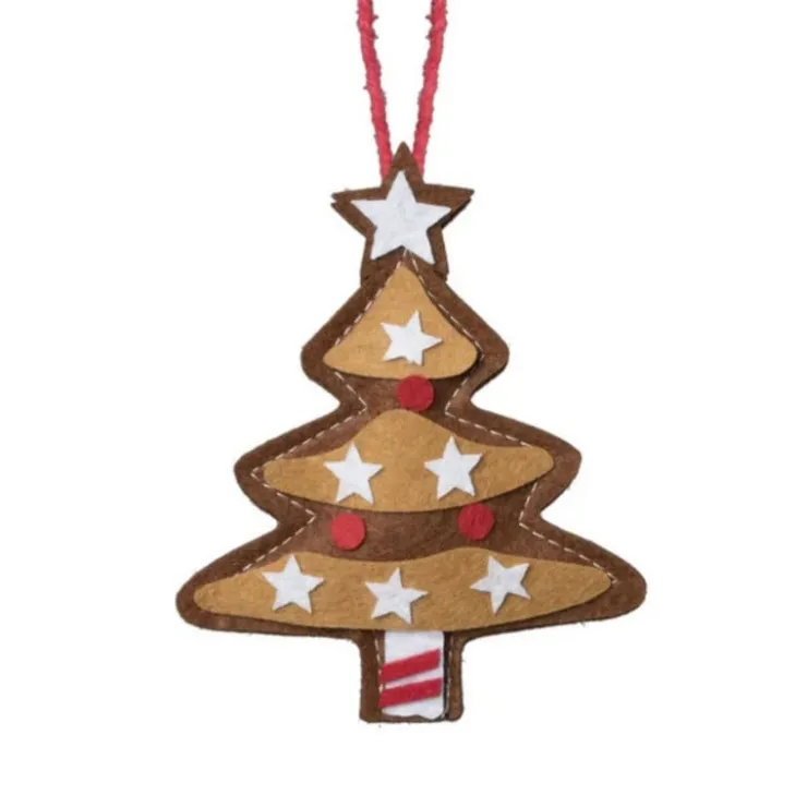 Xenos Kersthanger kerstboom - diverse varianten - 13x7.5x1 cm- Kersthangers|Kerstballen