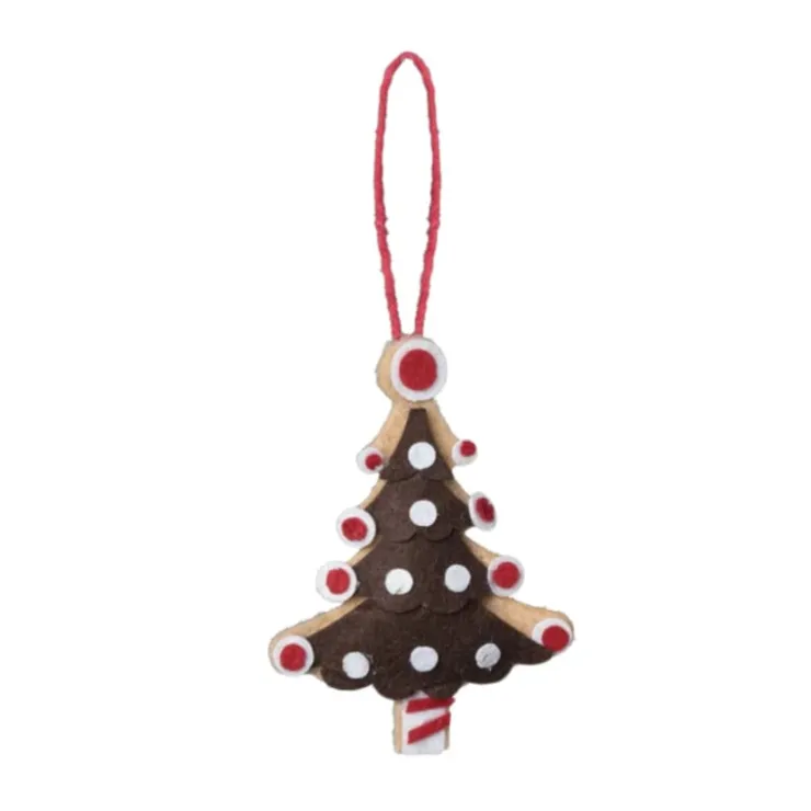 Xenos Kersthanger kerstboom - diverse varianten - 13x7.5x1 cm- Kersthangers|Kerstballen