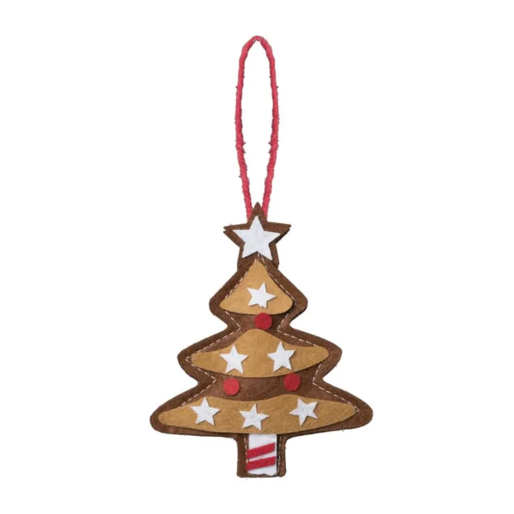 Xenos Kersthanger kerstboom - diverse varianten - 13x7.5x1 cm- Kersthangers|Kerstballen