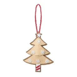 Xenos Kersthanger kerstboom - diverse varianten - 13x7.5x1 cm- Kersthangers|Kerstballen