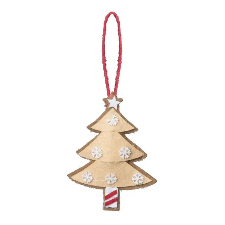 Xenos Kersthanger kerstboom - diverse varianten - 13x7.5x1 cm- Kersthangers|Kerstballen