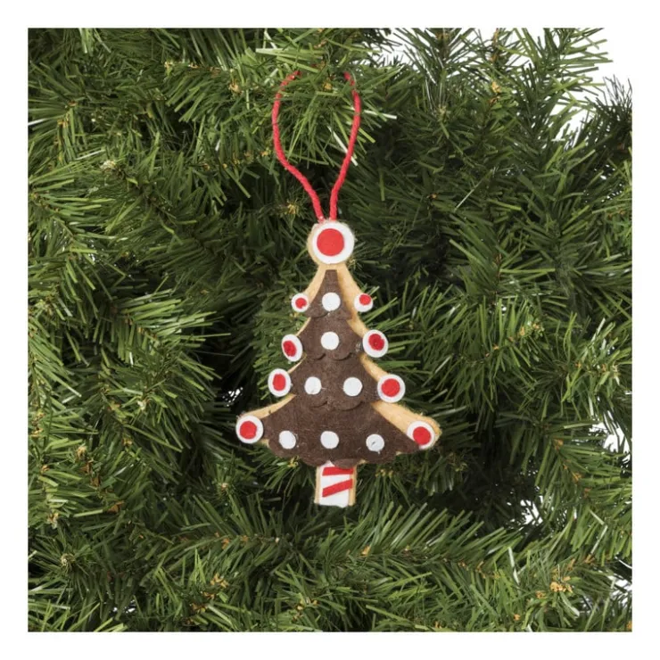 Xenos Kersthanger kerstboom - diverse varianten - 13x7.5x1 cm- Kersthangers|Kerstballen