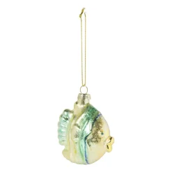 Xenos Kersthanger maanvis - multikleur - 8x7x3.5 cm- Kersthangers|Kerstballen