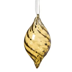 Xenos Kersthanger olive - groen - ø6.5x13 cm- Kersthangers|Kerstballen