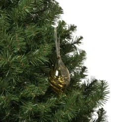 Xenos Kersthanger olive - groen - ø6.5x13 cm- Kersthangers|Kerstballen