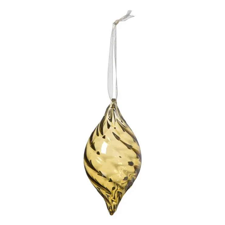 Xenos Kersthanger olive - groen - ø6.5x13 cm- Kersthangers|Kerstballen