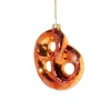 Xenos Kersthanger pretzel - glas - 11.5x11x2.9 cm- Kersthangers|Kerstballen