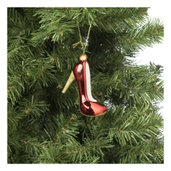 Xenos Kersthanger pump - diverse kleuren - 11x6.7x4.1 cm- Kersthangers|Kerstballen